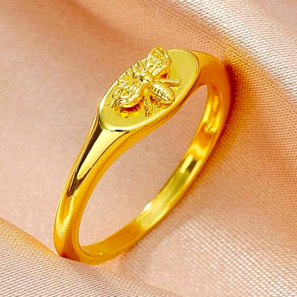 Gold Bee Ring